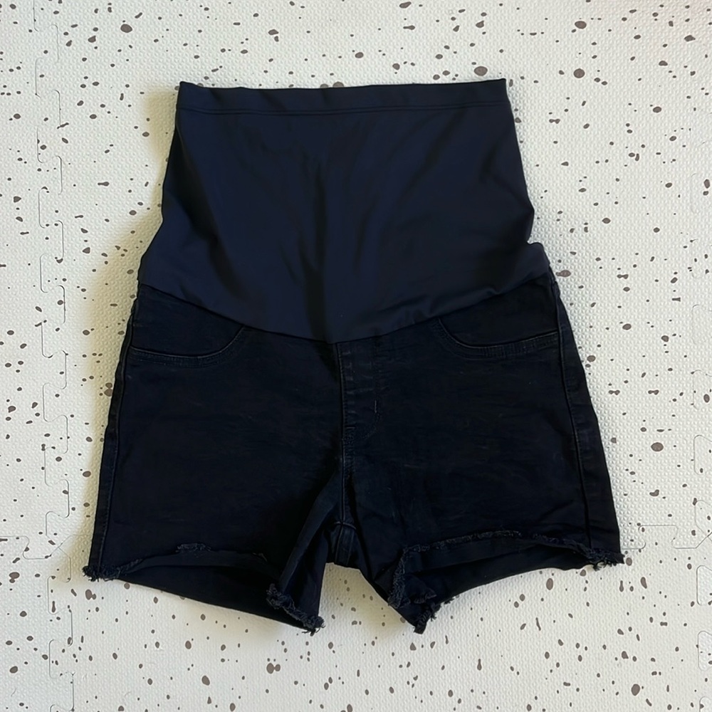 💘 JUST USA - CLARENCE MATERNITY FRAY HEM SHORT